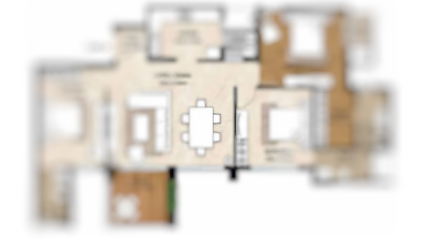 Runwal Lower Parel 3BHK floor Plan